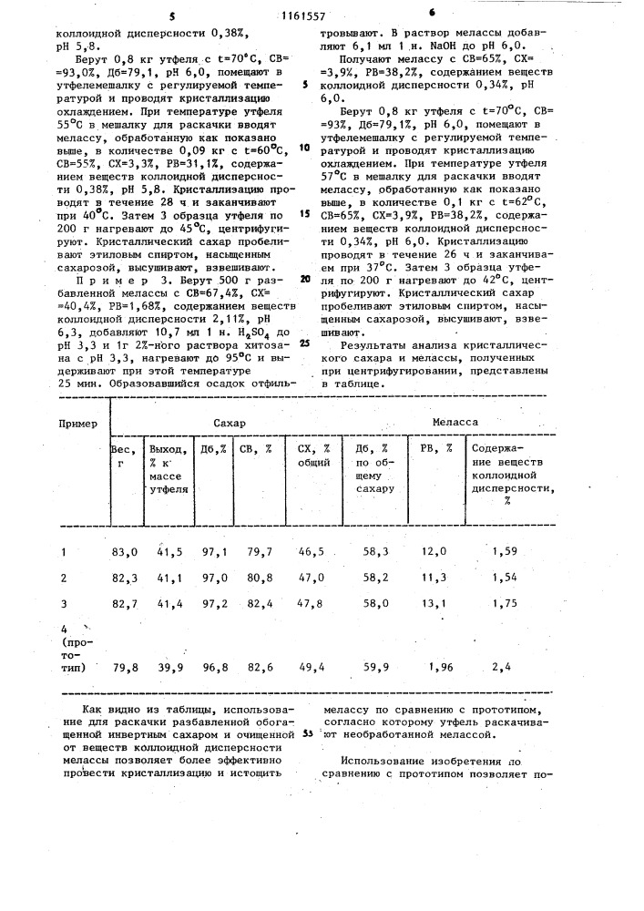 Способ кристаллизации сахара из утфеля последнего продукта (патент 1161557)