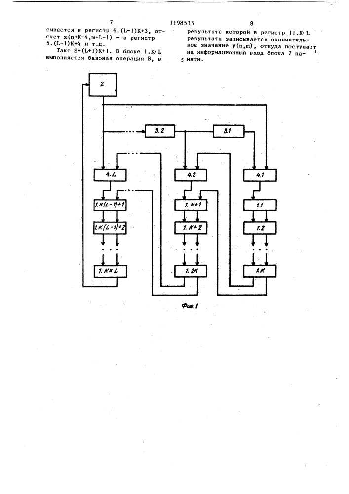Устройство для вычисления свертки (патент 1198535)