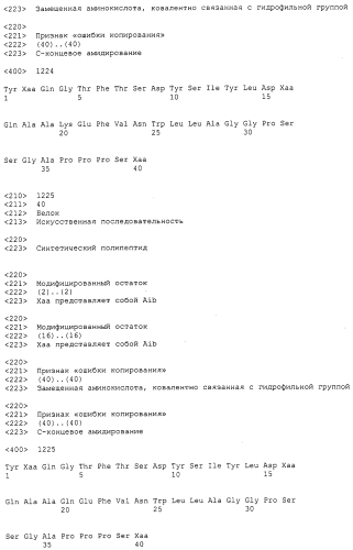 Основанные на амидах пролекарства пептидов глюкагонового надсемейства (патент 2550696)