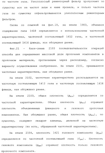 Измерительная электроника и способы для обработки сигналов датчиков для многофазного проточного материала в расходомере (патент 2371680)