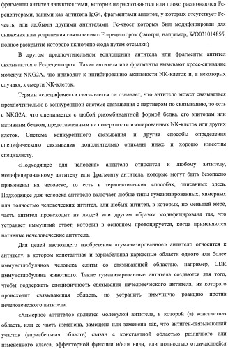 Моноклональные антитела против nkg2a (патент 2481356)