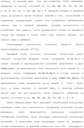 Аморфный оксид и полевой транзистор с его использованием (патент 2369940)