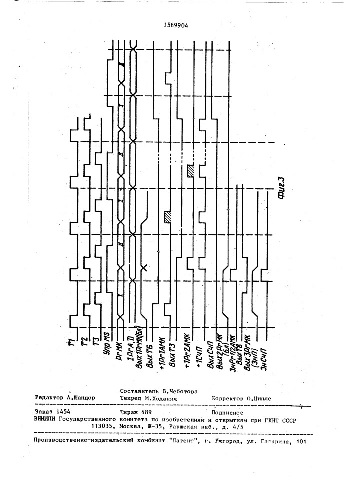 Устройство для контроля блоков памяти (патент 1569904)