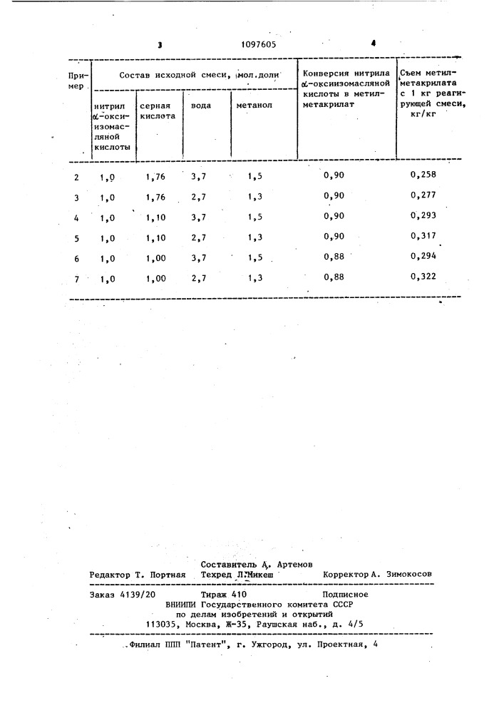 Способ получения метилметакрилата (патент 1097605)