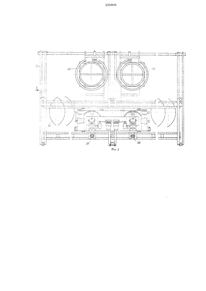 Устройство для загрузки сырых покрышек в форматы- вулканизаторы (патент 358909)