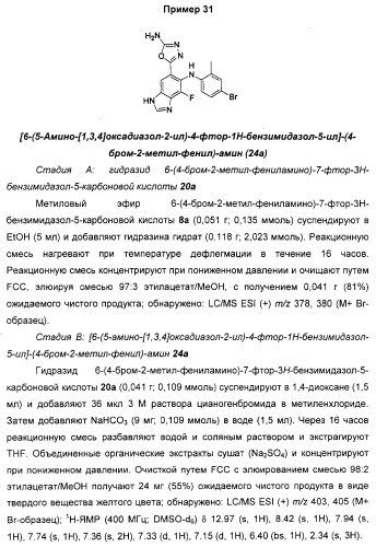 N3-алкилированные бензимидазольные производные в качестве ингибиторов mek (патент 2307831)