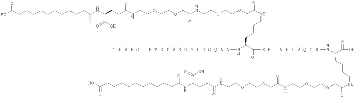 Дважды ацилированные производные glp-1 (патент 2559540)