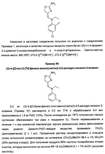 Новые 2-аминооксазолины в качестве лигандов taar1 (патент 2460725)