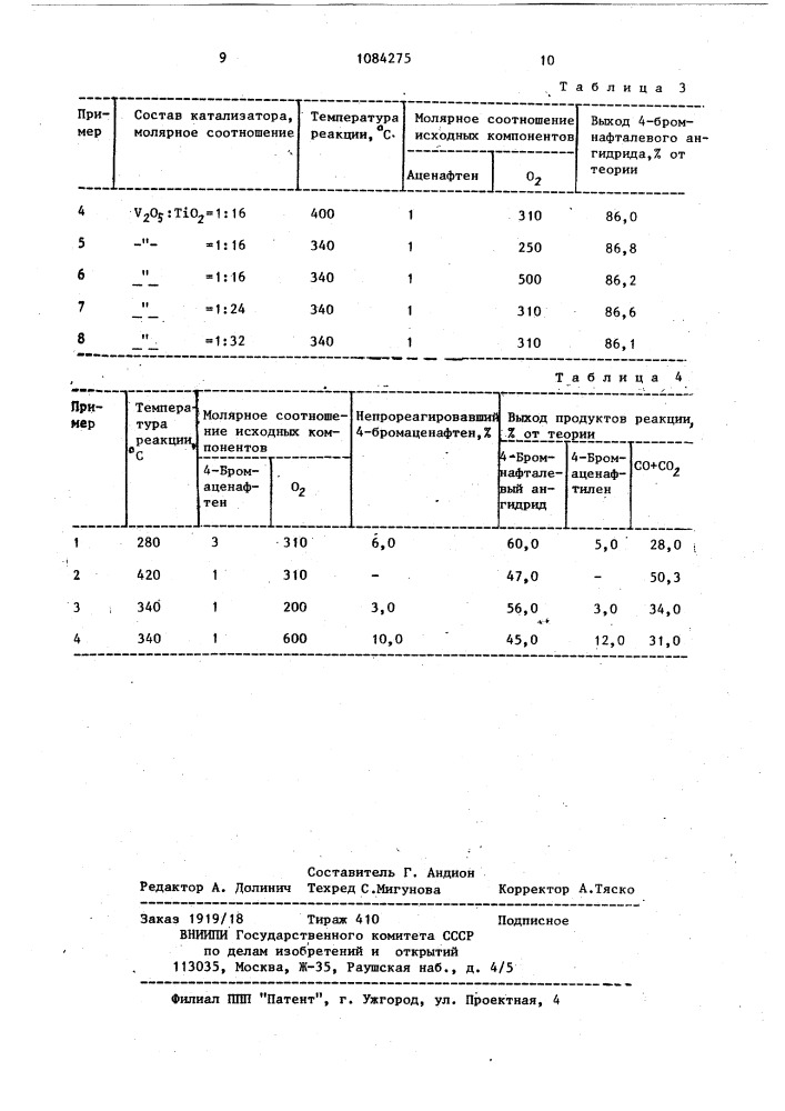 Способ получения 4-бромнафталевого ангидрида (патент 1084275)