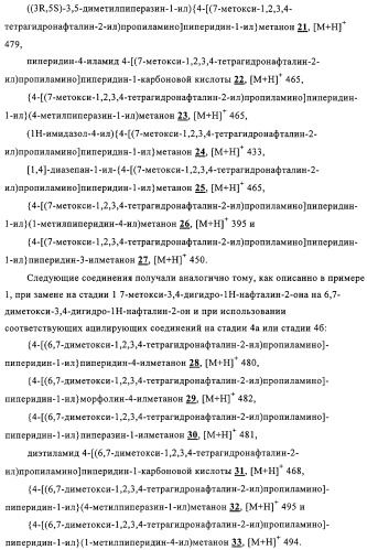 Производные аминотетралина в качестве антагонистов мускаринового рецептора (патент 2311408)