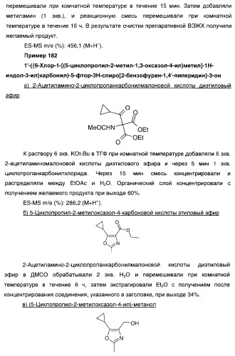 Производные индол-3-карбонил-спиро-пиперидина в качестве антагонистов рецепторов v1a (патент 2414466)