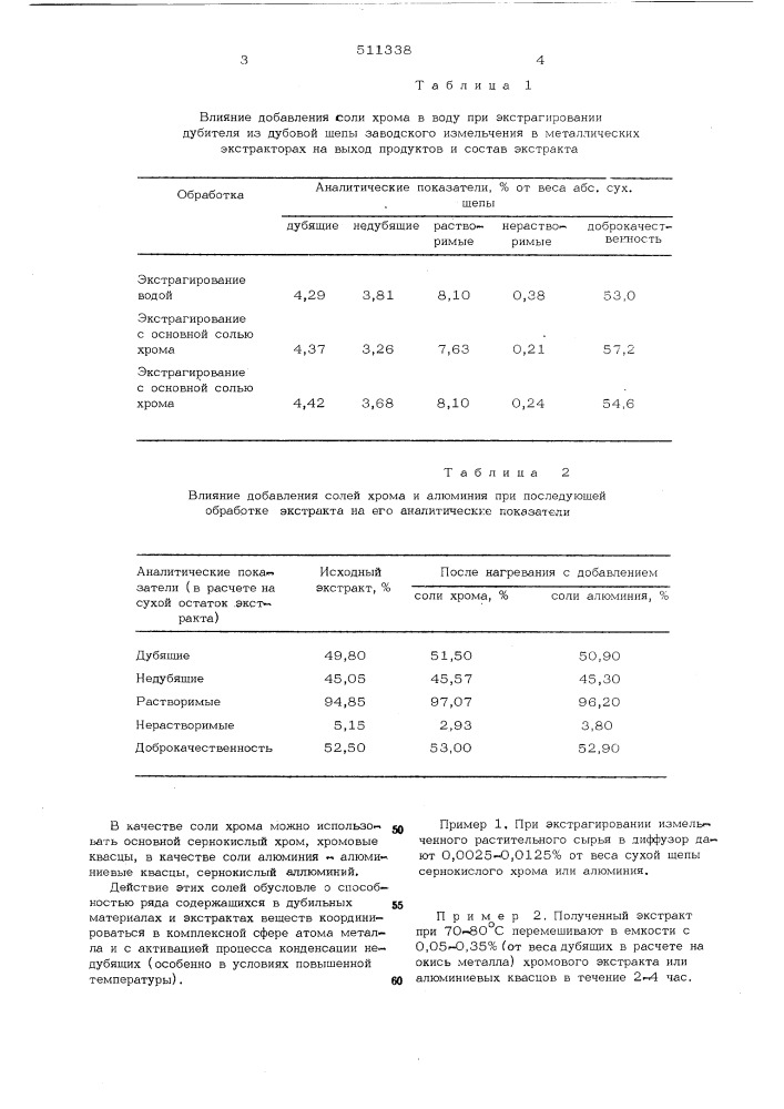 Способ получения растительных дубильных материалов (патент 511338)