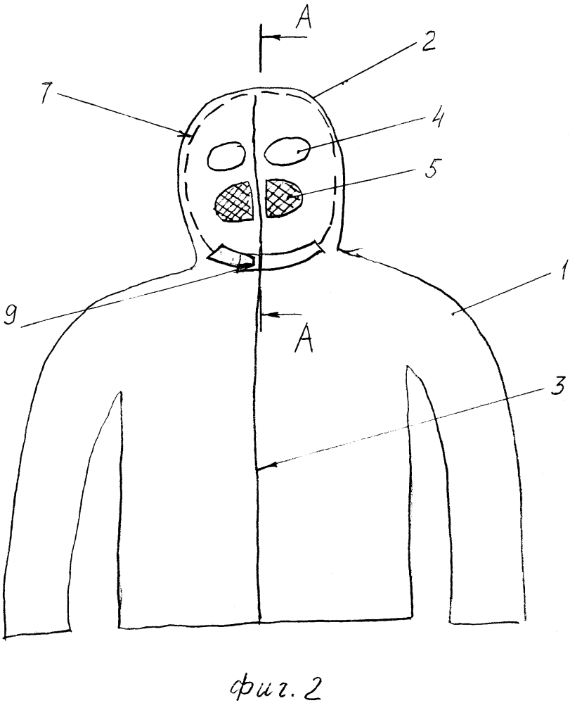 Куртка-балаклава (патент 2631838)