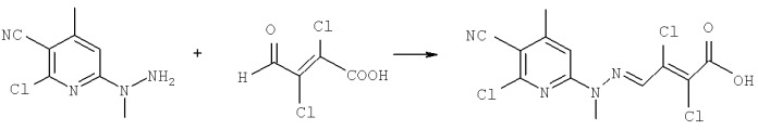 2,3-дихлор-4-[(6-хлор-5-циано-4-метилпиридил-2)-метилгидразоно]-бутен-2-овая кислота в качестве антидота 2,4-д на подсолнечнике (патент 2426719)