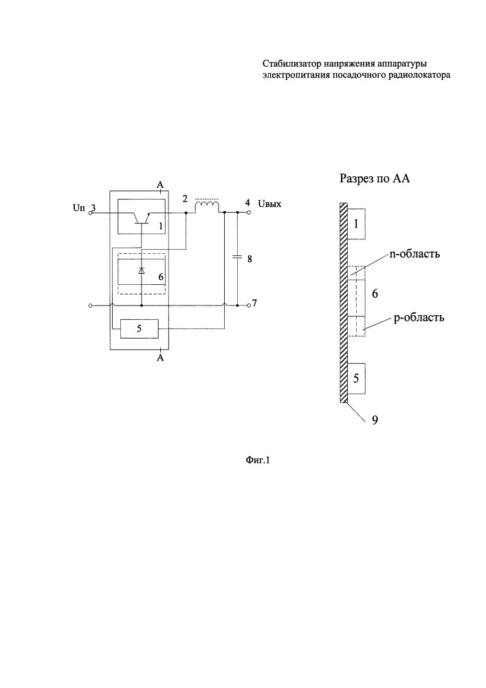 Стабилизатор напряжения аппаратуры электропитания посадочного радиолокатора (патент 2667475)