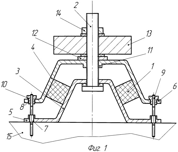 Виброизолирующая опора (патент 2479764)