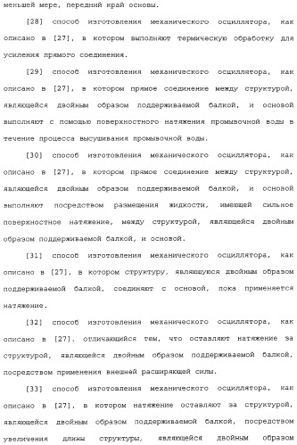 Механический осциллятор и способ его изготовления (патент 2352002)