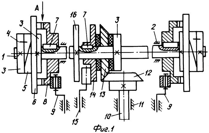 Бездифференциальная передача обгонными муфтами с блокировкой (патент 2312262)