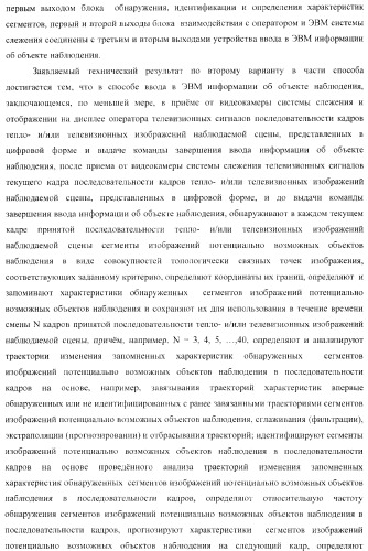 Способ ввода в эвм системы слежения информации об объекте наблюдения и устройство для его осуществления (варианты) (патент 2368952)