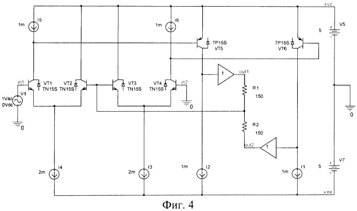 Дифференциальный операционный усилитель с парафазным выходом (патент 2449464)