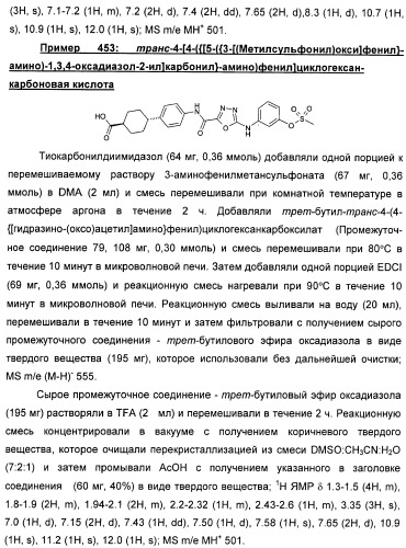 Оксадиазольные соединения, их применение в изготовлении лекарственного средства и способ ингибирования активности dgat1 (патент 2421451)