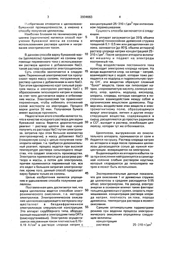 Электрохимический способ получения целлюлозы (патент 2004663)