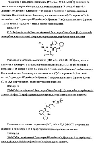 Производные замещенного дибензоазепина и бензодиазепина, полезные в качестве ингибиторов  -секретазы (патент 2356895)