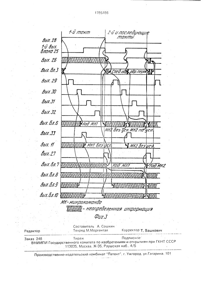 Устройство микропрограммного управления (патент 1786486)
