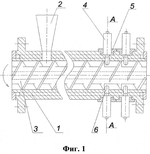 Ультразвуковой девулканизатор непрерывного действия (патент 2489455)