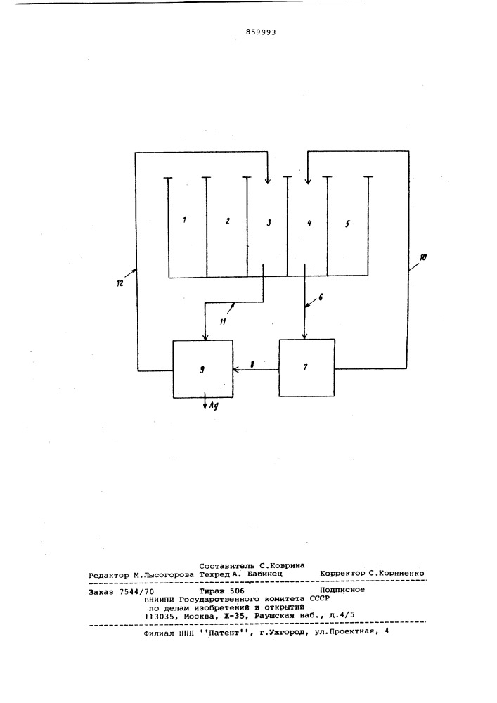 Устройство для обработки кинофотоматериалов (патент 859993)