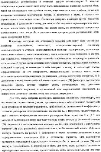 Слоистый блок оптического элемента и способ его изготовления, подсветка и жидкокристаллическое устройство отображения (патент 2421658)