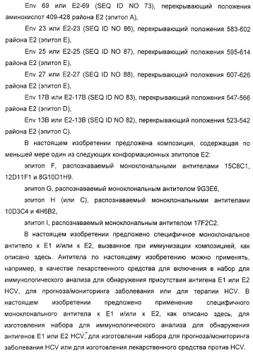 Очищенные белки оболочки вируса гепатита с для диагностического и терапевтического применения (патент 2313363)