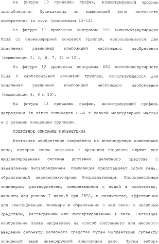 Композиции депо кратковременного действия (патент 2320321)