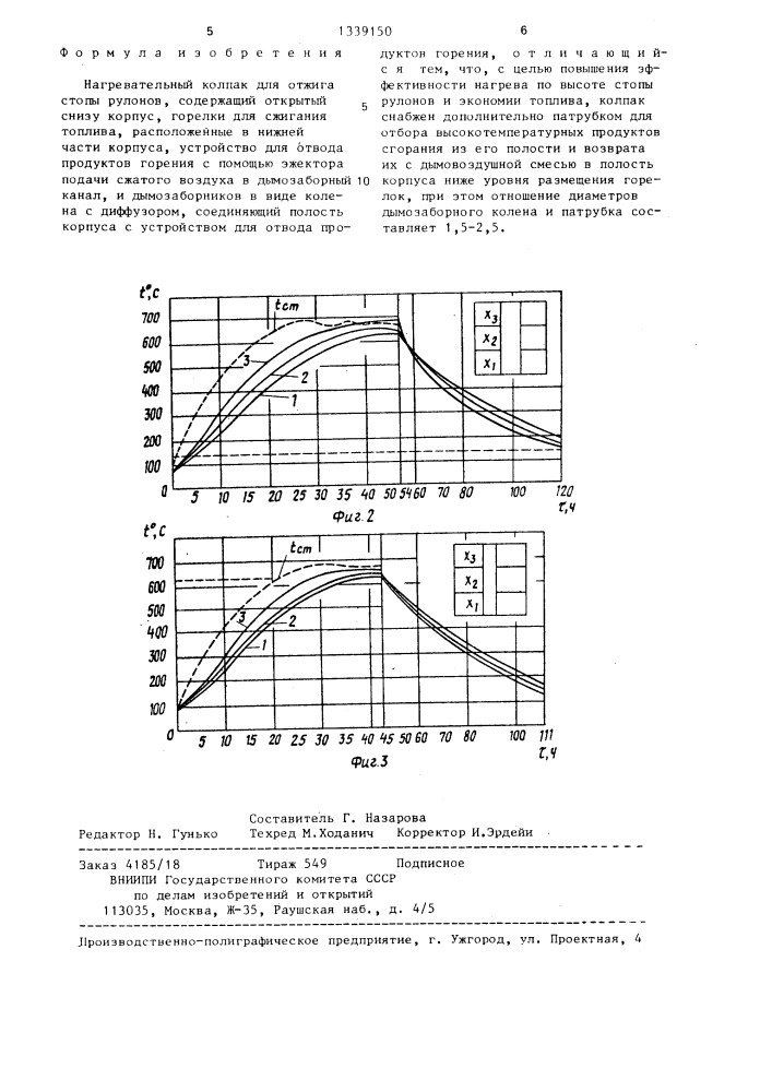 Нагревательный колпак (патент 1339150)