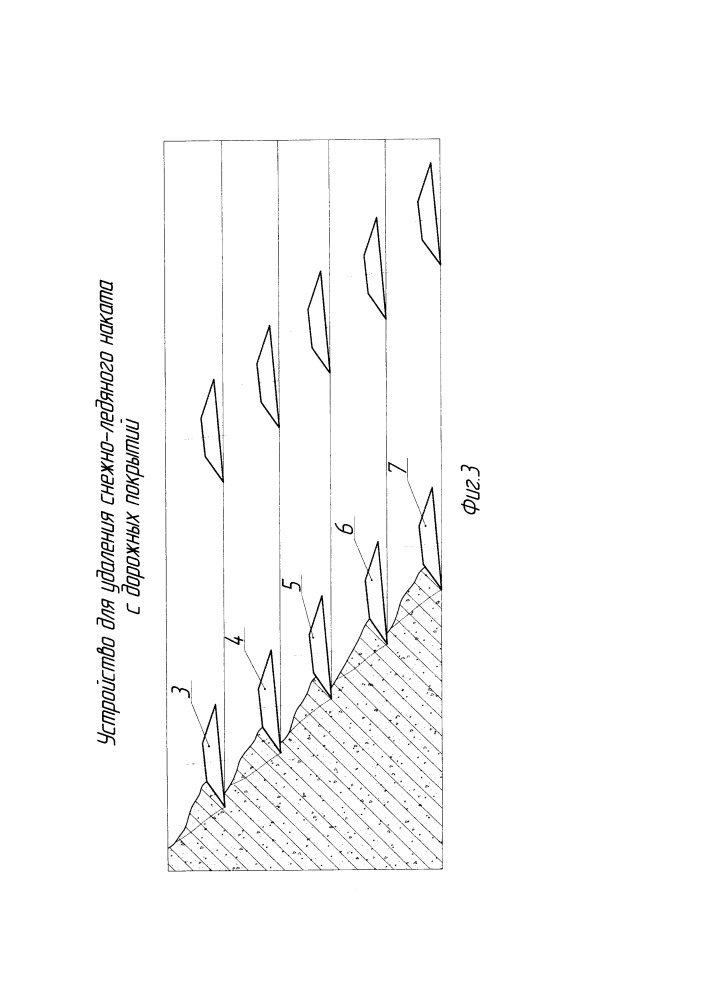 Устройство для удаления снежно-ледяного наката с дорожных покрытий (патент 2649342)