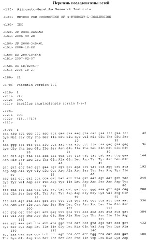 Способ продукции 4-гидрокси-l-изолейцина (патент 2402608)
