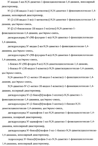 Замещенные производные циклогексан-1,4-диамина, способ их получения и лекарственное средство (патент 2321579)