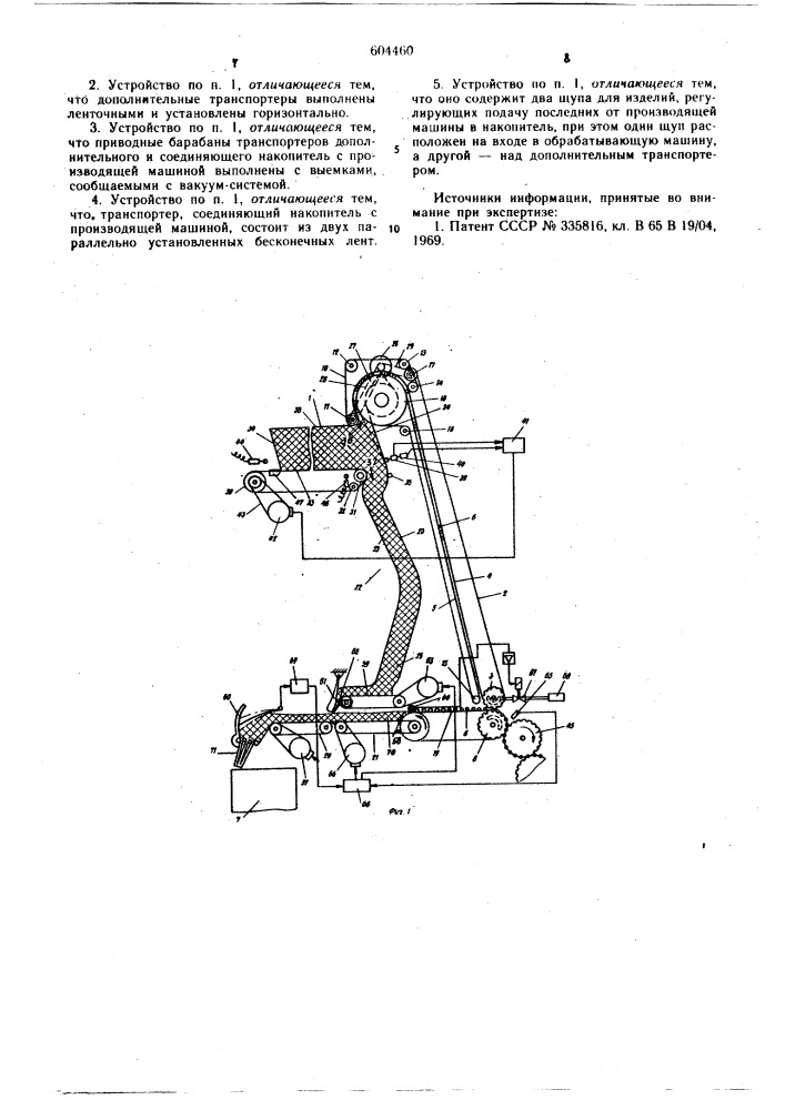 Устройство для транспортирования стержневидных изделий (патент 604460)