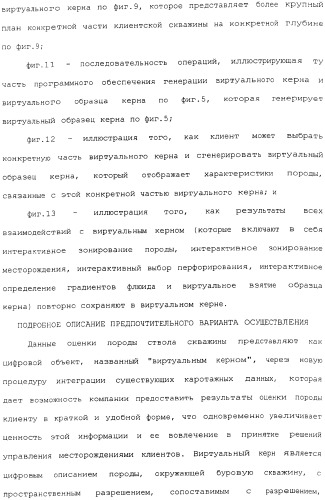 Генерация и отображение виртуального керна и виртуального образца керна, связанного с выбранной частью виртуального керна (патент 2366985)