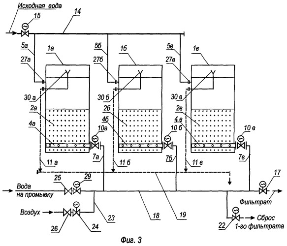 Установка очистки воды фильтрованием (варианты) (патент 2264248)