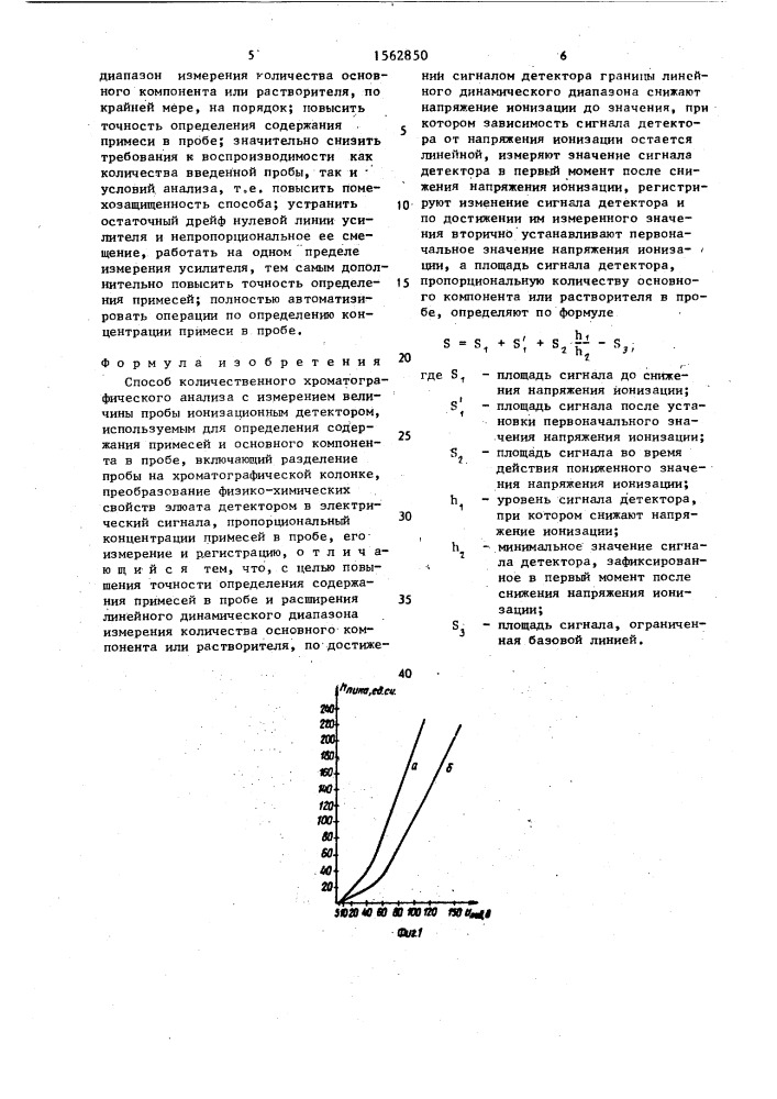 Способ количественного хроматографического анализа (патент 1562850)