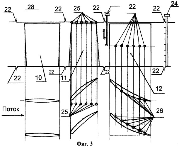 Экспериментальная установка для исследования газодинамического взаимодействия роторных и статорных лопаточных венцов в осевых турбомашинах (патент 2255319)