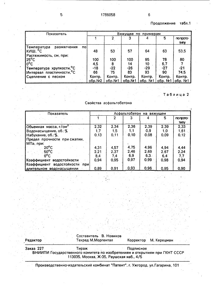 Способ получения вяжущего (патент 1786058)