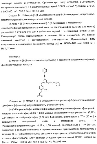 Феноксиуксусные кислоты в качестве активаторов дельта рецепторов ppar (патент 2412935)