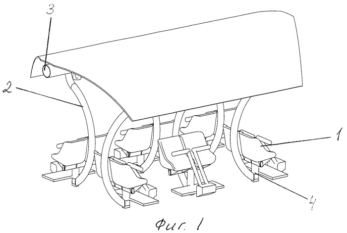 Пассажирский модуль колеса обозрения (варианты) (патент 2467779)
