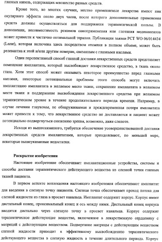 Способы доставки лекарственных средств, структуры и композиции для носослезной системы (патент 2413480)