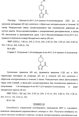 Производные пиперидина в качестве модуляторов хемокинового рецептора ccr5 (патент 2368608)