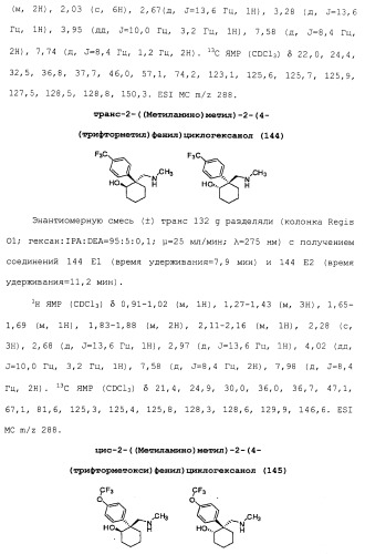 Циклоалкиламины в качестве ингибиторов повторного поглощения моноамина (патент 2430913)