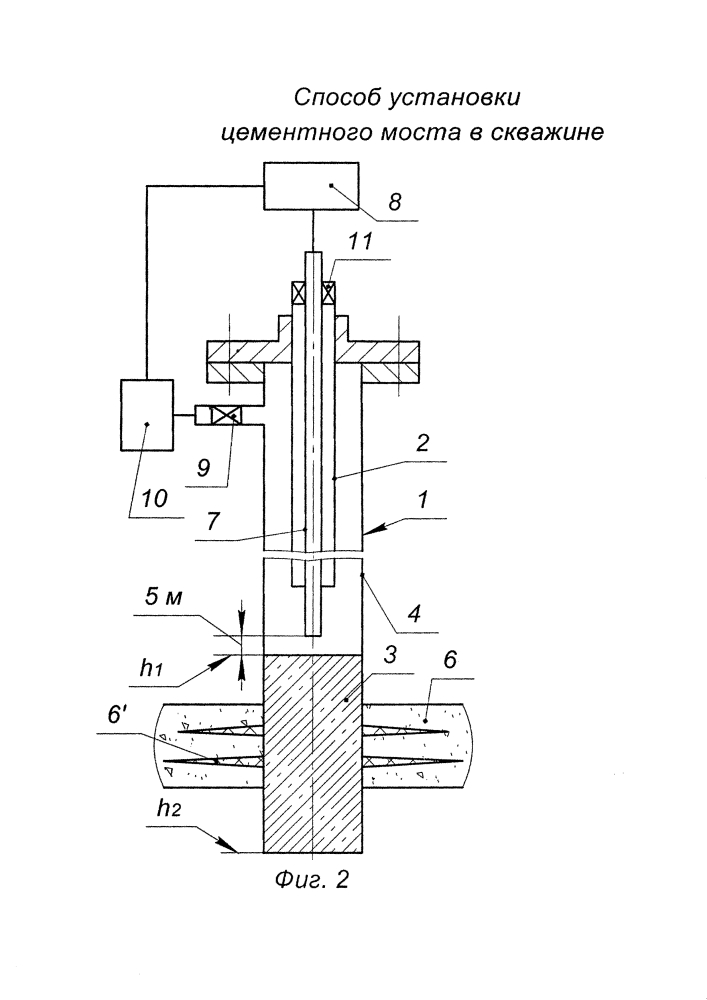 Способ установки цементного моста в скважине (патент 2644360)