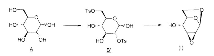 Короткий путь синтеза 1,6:2,3-диангидро-β-d-маннопиранозы (патент 2497829)